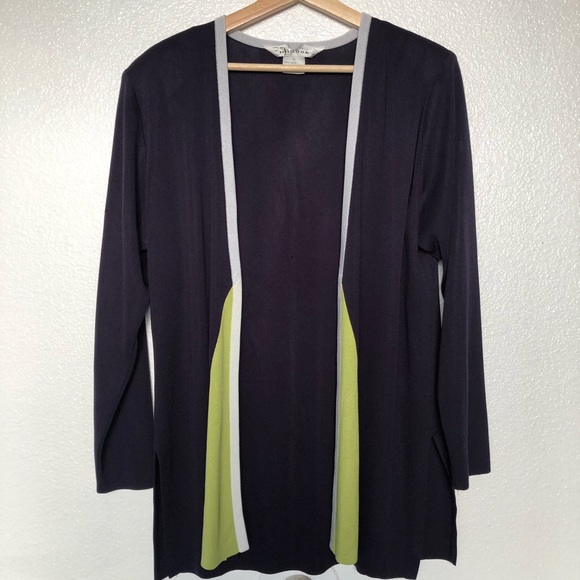 Misook Color Block Cardigan Sweater - Picture 5 of 5